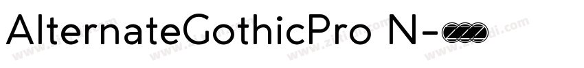 AlternateGothicPro N字体转换